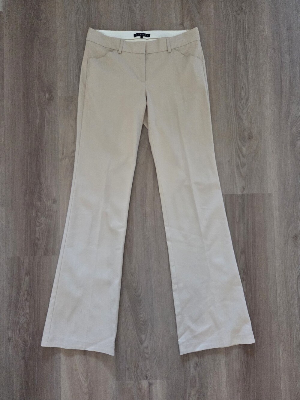 Theory Y2K Low Rise Bootcut Flare Pants Stretch Cotton USA Size 4 Norm Capsule
